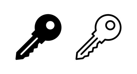 Key icon vector illustration. Key sign and symbol.