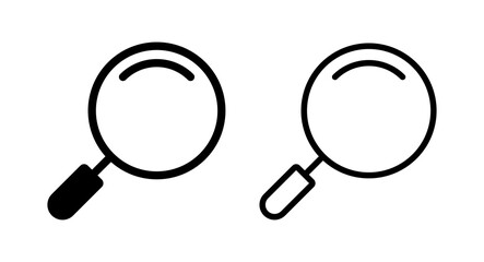 Search icon vector illustration. search magnifying glass sign and symbol