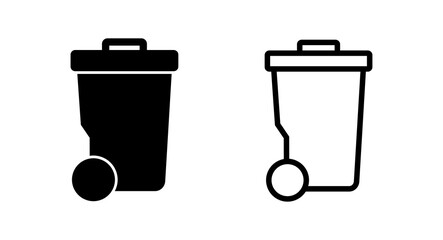 Trash icon vector illustration. trash can icon. delete sign and symbol.