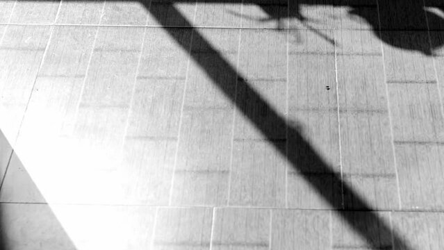 Time-lapse photography on the ground, the concept of the passage of time