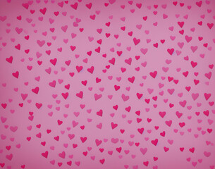 Hearts. Valentine's Day abstract background with hearts. IA technology
