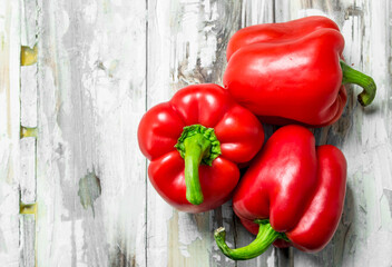 Fresh sweet peppers.