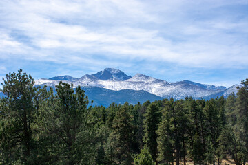 Snowy Peaks in the Rocky Mountains