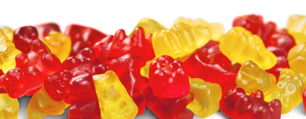 Colorful jelly sweet candy corn