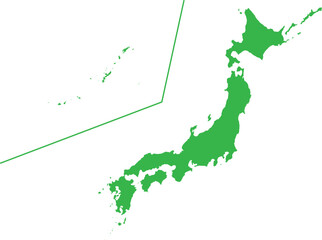 日本地図　全国