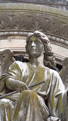 Angel statue in La Recoleta Cemetery in Buenos Aires, Argentina