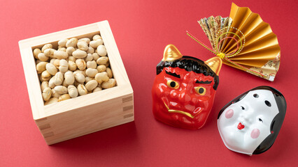 日本の文化｜節分・豆まき　イメージ