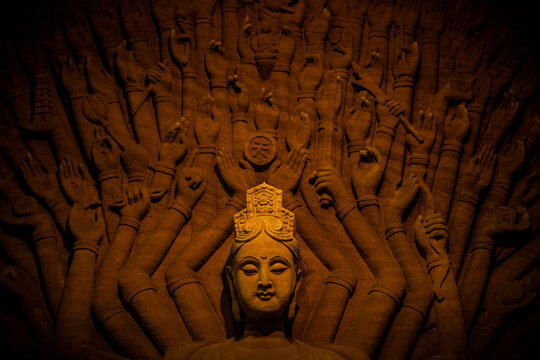 Detail of a stone relief