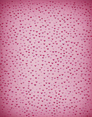 Hearts. Valentine's Day abstract background with hearts. IA technology