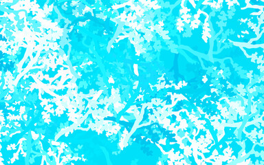 Fototapeta na wymiar Light Green vector elegant template with leaves, branches.