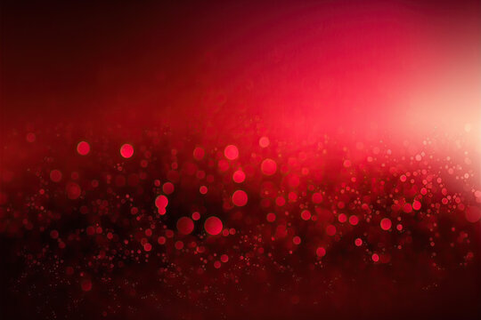 Red Gradient Bokeh Background for Design and Social Media