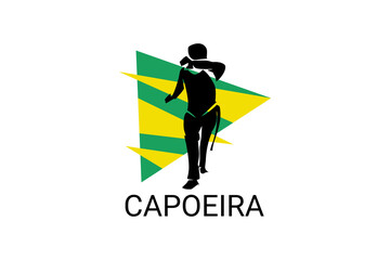 Capoeira fighting dance sport vector line icon. Capoeira fighting stance. sport pictogram, vector illustration.