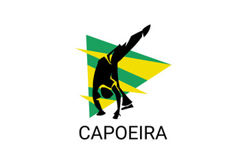 Capoeira fighting dance sport vector line icon. Capoeira fighting stance. sport pictogram, vector illustration.
