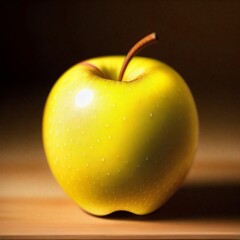 Fresh ripe golden apple