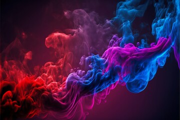 Colorful Background: An Artistic Display of Smoke and Light - From Purple and Blue to Black and White, Create a Dynamic and Fluid Design with Smokey Shapes and Smooth Textures