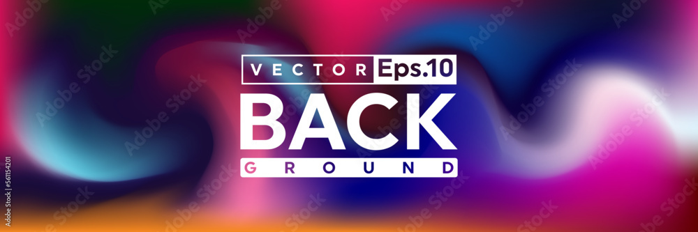 Poster vivid background vector design. abstract modern colorful hologram blur background design for web des