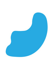 aesthetic blue blob shape