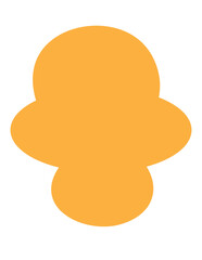 simple orange blob