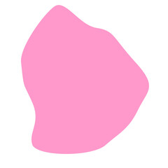 aesthetic pink blob shape