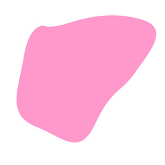 aesthetic pink blob shape