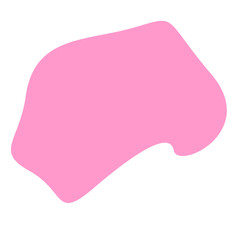 aesthetic pink blob shape