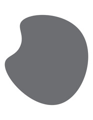 Fototapeta na wymiar aesthetic grey blob shape