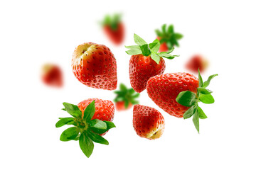 Strawberry Fresh Fruit on white background