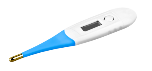 Electronic medical classic white-blue thermometer