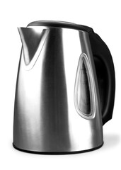Fototapeta Metal electric kettle with boiling water obraz