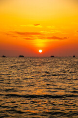 Sunset view at North Point Beach in Koh Lipe, Satun, Thailand