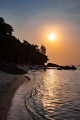 Sunset view at North Point Beach in Koh Lipe, Satun, Thailand