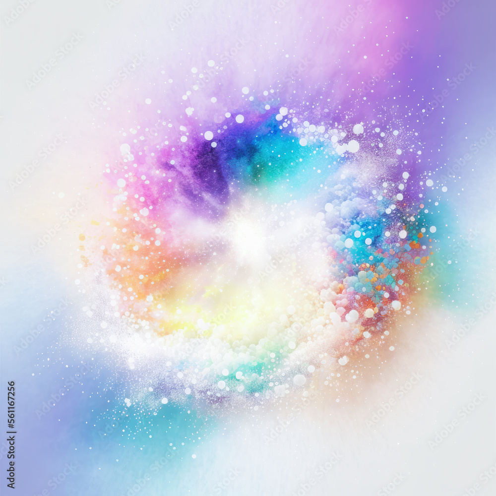 Wall mural abstract rainbow colors background. created with generative ai technology