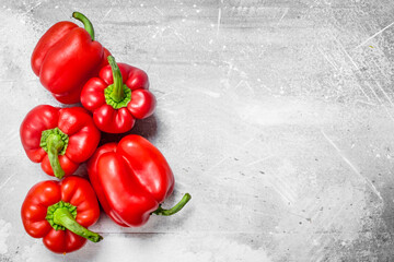 Fragrant ripe sweet pepper.