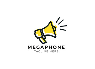 storyteller logo design inspiration . simple speaker logo design template