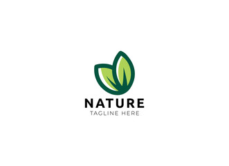 Fototapeta premium Abstract nature logo icon vector design. Healthy eco food, ecology, spa, business, diet , yoga, Environment day vector logo. Editable Design. Fitness, sport web icon.