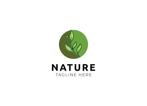 Abstract nature logo icon vector design. Healthy eco food, ecology, spa, business, diet , yoga, Environment day vector logo. Editable Design. Fitness, sport web icon.
