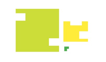 Fototapeta premium number eight made of colorful cubes background