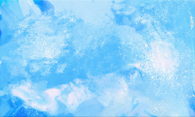 絵の具の背景_水色空色