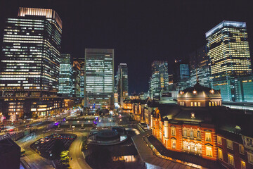 夜の東京の夜景