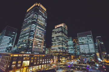 Fototapeta na wymiar 夜の東京の夜景