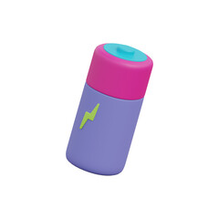 3d battery game icon