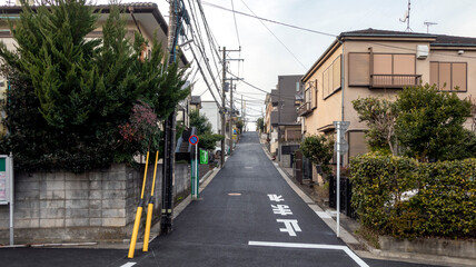 Obraz premium 坂のある街