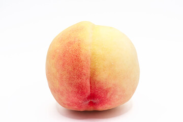 japanese peach isolated on white background