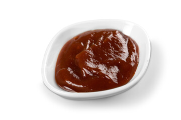 Fresh cream and sauce in bowl