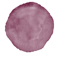 Red Pink Watercolor Circle Decor