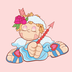 Angel with heart