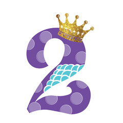 2nd birthday with gold crown