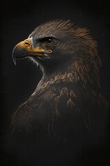 Fototapeta premium eagel, dark, AI