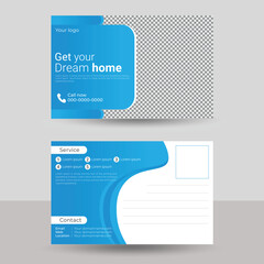 Dream home your best agency company makes marketing social media design post card design