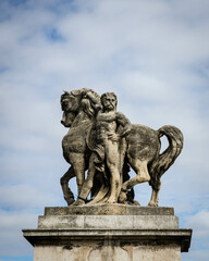 Sculpture at Pont d’Iéna in Paris